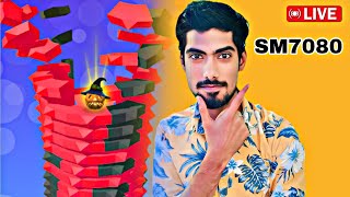 Stack Ball 😱 LIVE🔴 daily gaming ShahrukhSM7080🍁200K LIVE 🎮📲 2024 [upl. by Notnats]