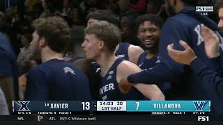 Villanova vs Xavier  202317  NCAAB Game [upl. by Yengac]