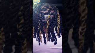 Locs With Hair Added yoga hairstyle youtubeshorts youtube locs fyp viralvideo viral retwist [upl. by Sami232]