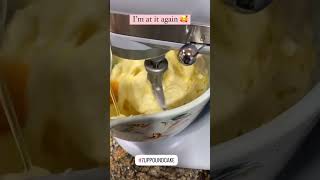 Whipping up another 7Up Poundcake poundcake bakingacake cake southerncooking sweets oldschool [upl. by Vijar]