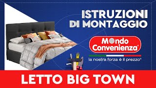 Istruzioni di montaggio Letto Big Town  MONDO CONVENIENZA [upl. by Eiramllij427]