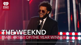 The Weeknd Acceptance Speech  Male Artist Of The Year  2021 iHeartRadio Music Awards [upl. by Atirres253]