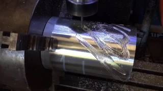 4 axis CNC milling using sheetcam [upl. by Galateah]