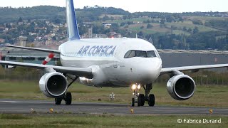 Air Corsica Airbus A320 at SaintEtienne Loire Airport EBULFMH [upl. by Genevieve]