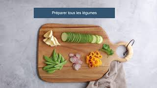 Poêlée de suprêmes soufflés aux 5 légumes et légumes de printemps avec lOlympique Lyonnais Féminin [upl. by Rem378]