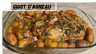 mon gigot dagneau croustillant aux pommes de terre quot my crispy leg of lamb with potatoesquot [upl. by Illoh]