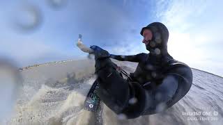 Winter Kitesurfing  Duotone Evo SLS amp Jaime SLS 2022 [upl. by Avat219]