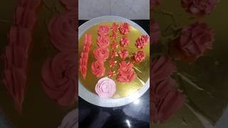 Cake design Nozzle design Cake crem flower [upl. by Aleris]