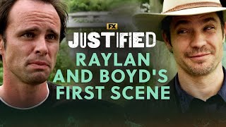 Raylan and Boyds First Scene  Justified  FX [upl. by Mather]