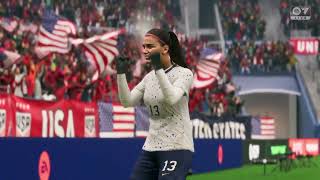 Gameplay FC 24  USA vs Japan Womens Football  2024 [upl. by Refenej952]