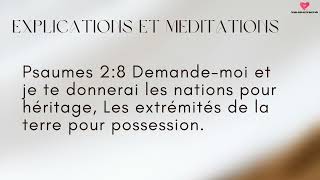 EXPLICATIONS ET MÉDITATION Psaumes 28 Demandemoi et je te donnerai les nations pour héritage [upl. by Enel22]