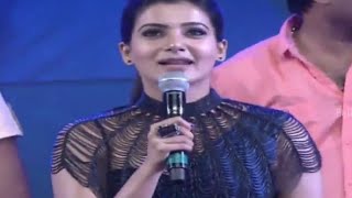 Samantha Requesting Jr NTR To Sing Raakasi Raakasi Song  Rabhasa Audio Launch Pranitha Subhash [upl. by Sarene]