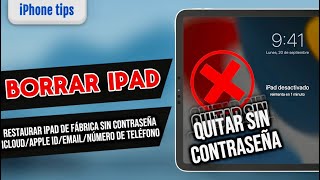 😱Cómo formatear un ipad sin contraseña de iCloudApple ID  Borrar iPad por completo💯2024✔️iPadOS 18 [upl. by Imyaj]