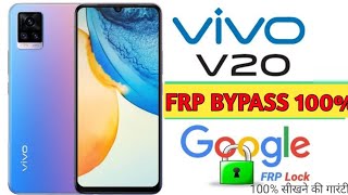 Vivo V20 FRP Bypass Android 13  Vivo V20 V2025 Google Lock Remove 100 working method ✅ without PC [upl. by Rafaello84]