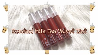 SWATCH amp REVIEW ROMAND MILK TEA VELVET TINT  Yeah I’m Lio [upl. by Netaf505]