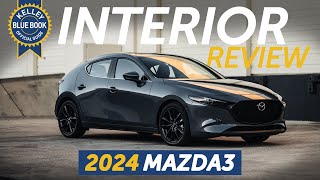 2024 Mazda Mazda3  Interior Review [upl. by Ebbarta]