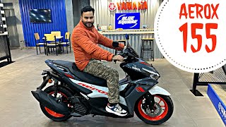 Yamaha Aerox 155 Full Detailed Review  New Price  Features  Mileage Advantages of 2024 Aerox 155 [upl. by Downs]