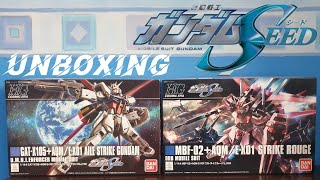 UNBOXING HG AILE STRIKE GUNDAM STRIKE ROUGE [upl. by Htebi307]