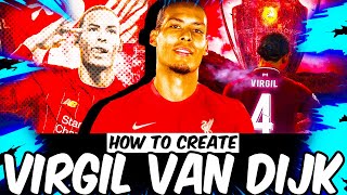 Virgil van Dijk EA Sports FC 24  VIRTUAL PRO LOOKALIKE TUTORIAL [upl. by Charisse]