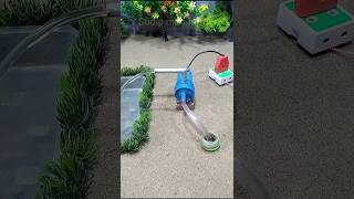 Mini motor water pump science project mini tractor making shorts  304 [upl. by Keslie245]