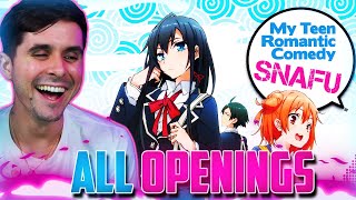 My Teen Romantic Comedy SNAFU ALL OPENING Reaction [upl. by Purity]