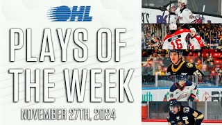 OHL Plays of the Week Nov 27 2024 [upl. by Picardi]