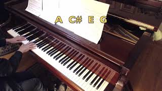 HD Piano Technique Practicing DOMINANT 7th Arpeggios [upl. by Aihsotan536]