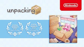 Unpacking  Accolades Trailer  Nintendo Switch [upl. by Enimassej]