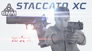 Staccato XC 6mmProShop Impressions  Airsoft Gas Blowback Pistol [upl. by Towers282]