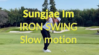 Sungjae Im  ZOZO 2023 Iron swing in slow motion [upl. by Obeded]