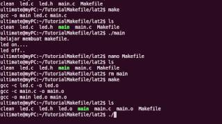 Tutorial makefile 2 using variabel pattern comment [upl. by Sass266]