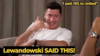 Robert Lewandowski said YES to joining Manchester United but  Man Utd News [upl. by Naxela963]