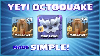 NEW Best TH13 Attack Strategy  YETI DOUBLE QUADQUAKE  Clash of Clans [upl. by Yerkovich363]