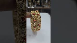 NEW ARRIVALS CoralPavalam Bangles  Trending Antique Gold Jewelry bangles newarrivals [upl. by Eelirrem]