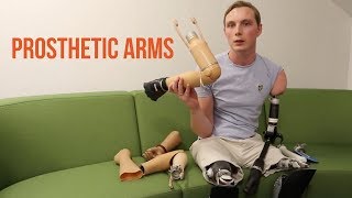 All my Arm Prosthetics by Triple amputee [upl. by Kinelski661]