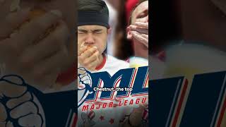 🌭 The Wiener War Joey Chestnut Banned from 2024 Nathans Hot Dog Contest hotdog food [upl. by Esaele268]