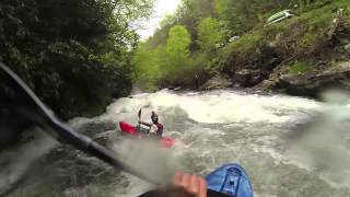 Nantahala Cascades Whitewater Kayaking 2015 Spring Fling 550 CFS [upl. by Derina]