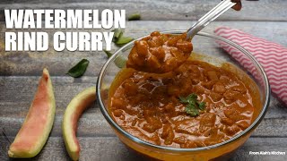 Watermelon Rind Curry  Tarbooz ke chilke ki sabji  Watermelon recipes [upl. by Anawt]