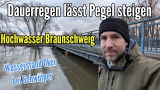 Hochwasser Braunschweig Nach Dauerregen Pegelstände steigen wieder leicht [upl. by Baron792]