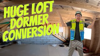 Huge Dormer Loft Conversion  Truss Roof [upl. by Iosep]