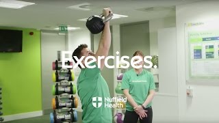 How to Perform a Kettlebell Windmill  Nuffield Health [upl. by Aihsaei]