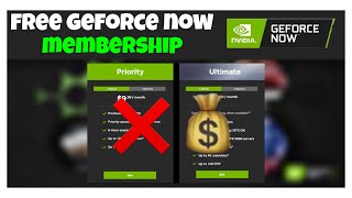 HOW TO GET FREE GEFORCE NOW MEMBERSHIP PRIORITYULTIMATE [upl. by Snowman]