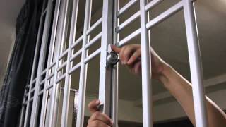 How aluminium window grilles can be open easily [upl. by Nywles]