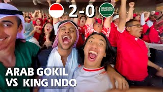 Arab gokil Reaction INDONESIA  ARAB SAUDI suasana heboh di GBK [upl. by Neirbo]