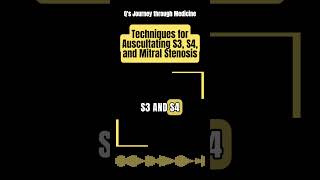 Medical Music Techniques for Auscultating S3 S4 and Mitral Stenosis [upl. by Ennaitak]