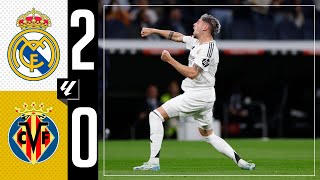 HIGHLIGHTS  Real Madrid 20 Villarreal  LaLiga 202425 [upl. by Inus]