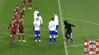 Upad Navijača na Teren  Hajduk  Rijeka 1132017 [upl. by Adali302]