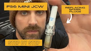 F56 Mini JCW Spark Plug Replacement NGK [upl. by Niamert334]