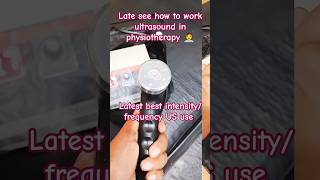 how to work ultrasound in physiotherapy let seeultrasound tools physiotherapy clinic shorts [upl. by Hawley]