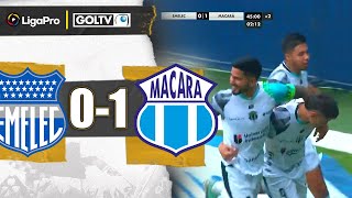 Macará LE GANO al BOMBILLO por la MÍNIMA  Emelec 01 Macará  LigaPro 2024 [upl. by Oek]